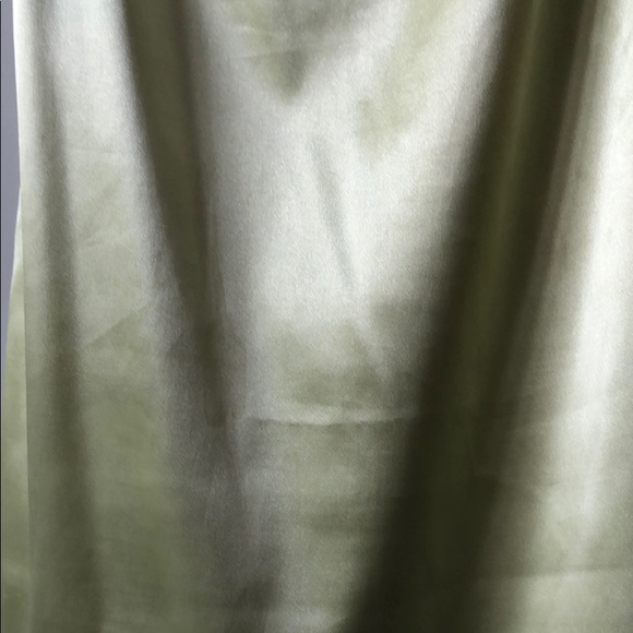 Satin neon yellow slip dress - Picture 4 of 7